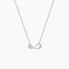 Collier Eryka Argent Blanc Oxyde De Zirconium