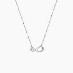 Collier Eryka Argent Blanc Oxyde De Zirconium