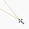 Collier Eser Or Jaune Oxyde De Zirconium