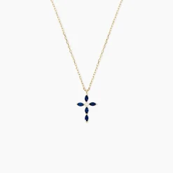 Collier Eser Or Jaune Oxyde De Zirconium