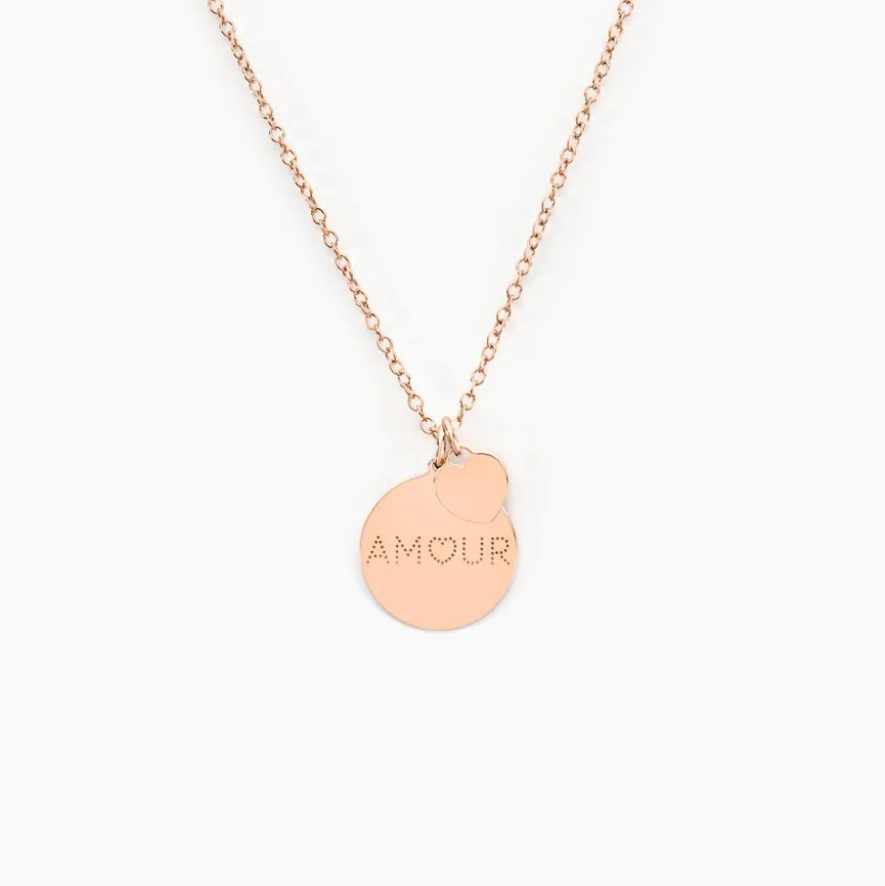 Collier Eternelle Argent Rose