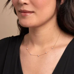Marc Orian Colliers|Colliers Avec Pierres > Collier Ethere Or Jaune Oxyde De Zirconium