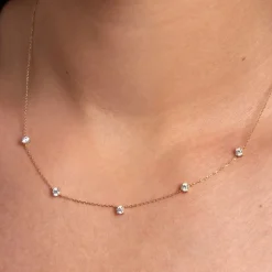 Marc Orian Colliers|Colliers Avec Pierres > Collier Ethere Or Jaune Oxyde De Zirconium