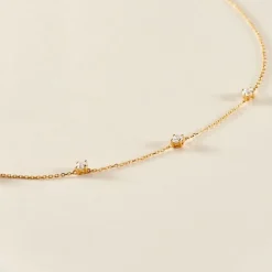 Marc Orian Colliers|Colliers Avec Pierres > Collier Ethere Or Jaune Oxyde De Zirconium
