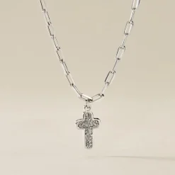 Marc Orian Colliers Fantaisie|Colliers > Collier Etincelante Argent Blanc
