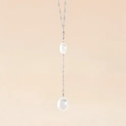 Collier Euphoria Argent Blanc Perle De Culture