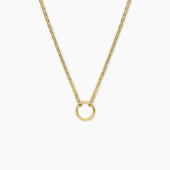 Marc Orian Colliers Fantaisie|Colliers > Collier Eva Cercle Ajoure Acier Jaune