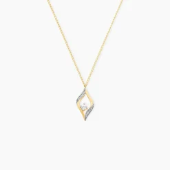 Marc Orian Colliers|Colliers Avec Pierres > Collier Eye Or Jaune Oxyde De Zirconium