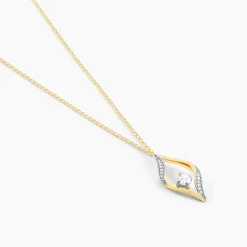 Marc Orian Colliers|Colliers Avec Pierres > Collier Eye Or Jaune Oxyde De Zirconium