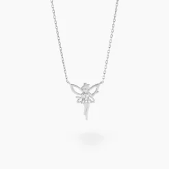 Marc Orian Colliers Diamant|Colliers > Collier Fee Or Blanc Diamant
