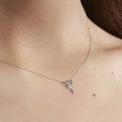 Marc Orian Colliers Diamant|Colliers > Collier Fee Or Blanc Diamant