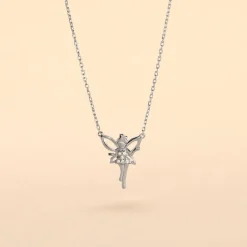 Marc Orian Colliers Diamant|Colliers > Collier Fee Or Blanc Diamant