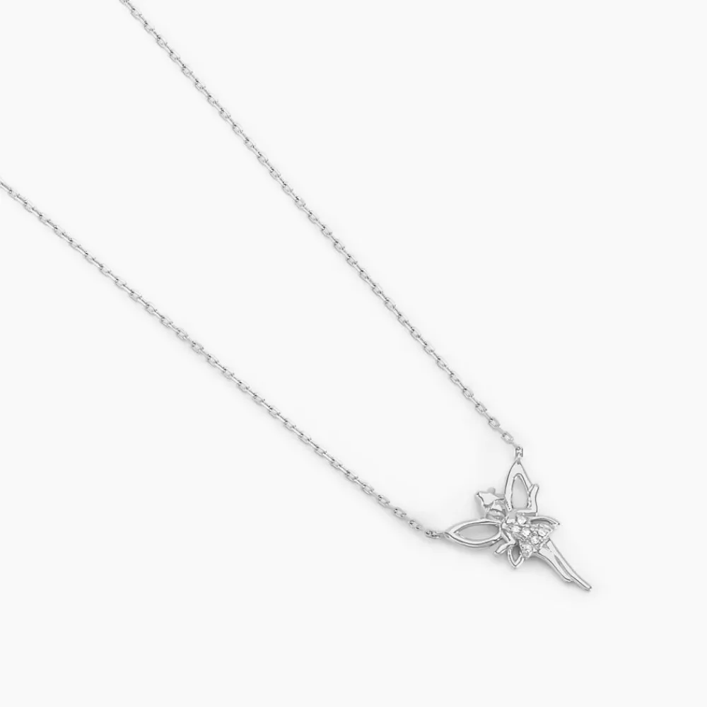 Marc Orian Colliers Diamant|Colliers > Collier Fee Or Blanc Diamant