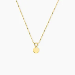 Marc Orian Colliers Fantaisie|Colliers > Collier Finesse Acier Jaune