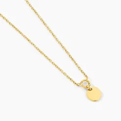 Marc Orian Colliers Fantaisie|Colliers > Collier Finesse Acier Jaune