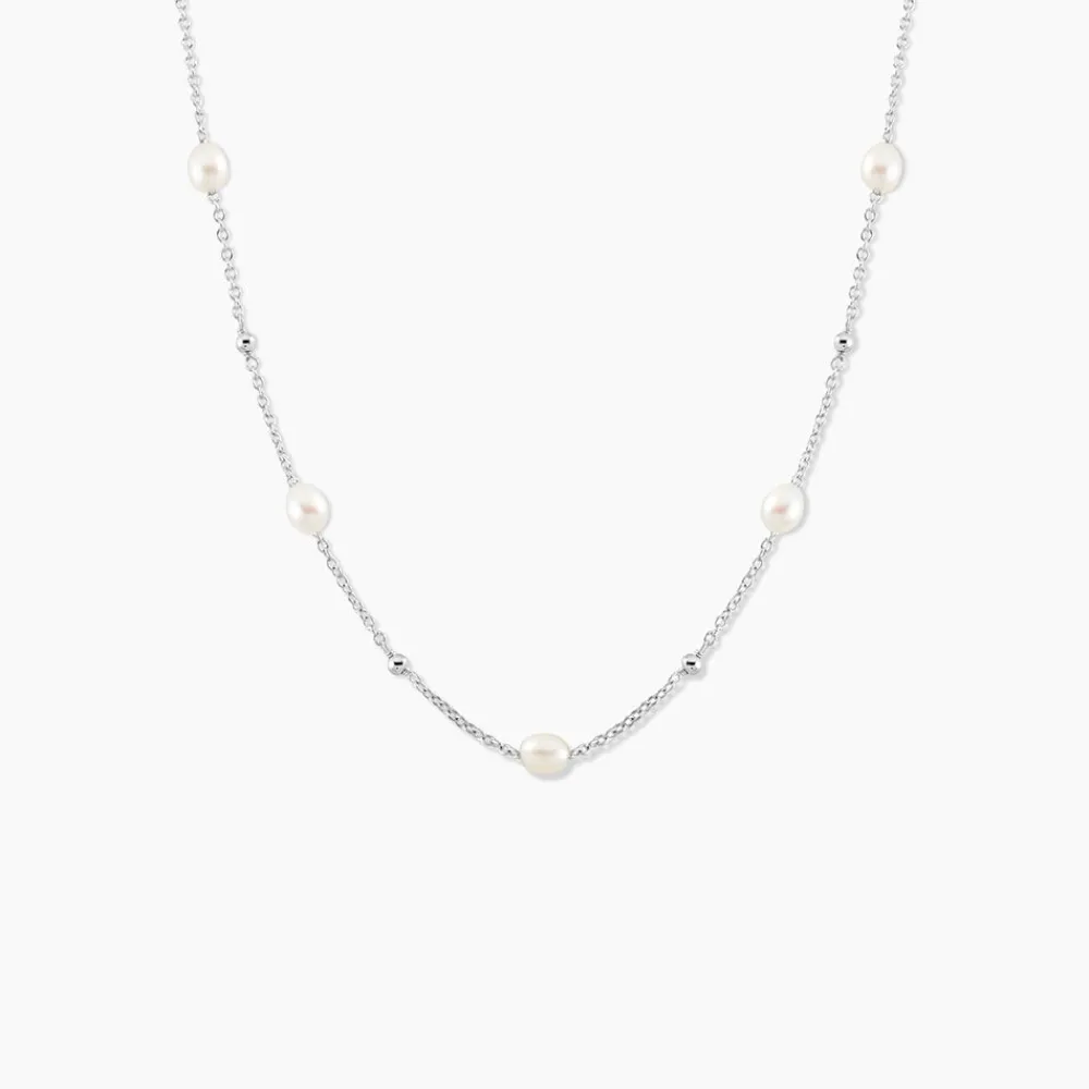 Marc Orian Colliers Fantaisie|Colliers > Collier Flawless Argent Blanc Perle De Culture