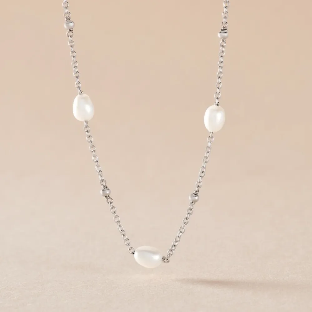 Marc Orian Colliers Fantaisie|Colliers > Collier Flawless Argent Blanc Perle De Culture