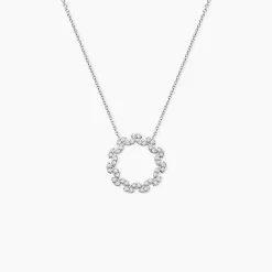 Collier Florange Argent Blanc Oxyde De Zirconium