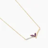Marc Orian Colliers|Colliers Avec Pierres > Collier Florelys Or Jaune Améthyste Oxyde De Zirconium