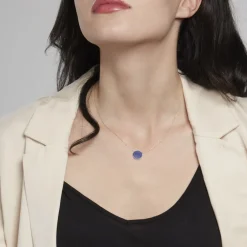 Marc Orian Colliers|Colliers Avec Pierres > Collier Florica Or Jaune Lapis Lazuli or jaune lapis lazuli bleu
