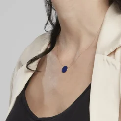 Marc Orian Colliers|Colliers Avec Pierres > Collier Florica Or Jaune Lapis Lazuli or jaune lapis lazuli bleu