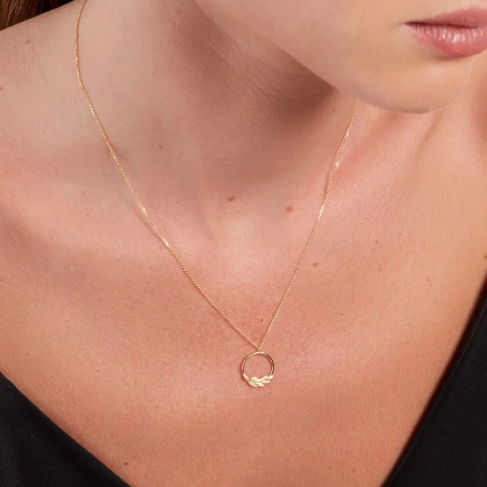 Marc Orian Colliers|Colliers Or > Collier Foliel Or Jaune