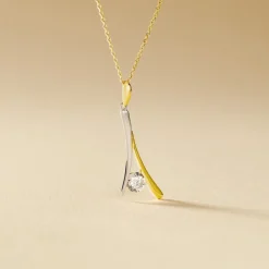 Marc Orian Colliers|Colliers Avec Pierres > Collier Formev Or Bicolore Oxyde De Zirconium