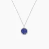 Collier Franzine Argent Blanc Lapis Lazulis