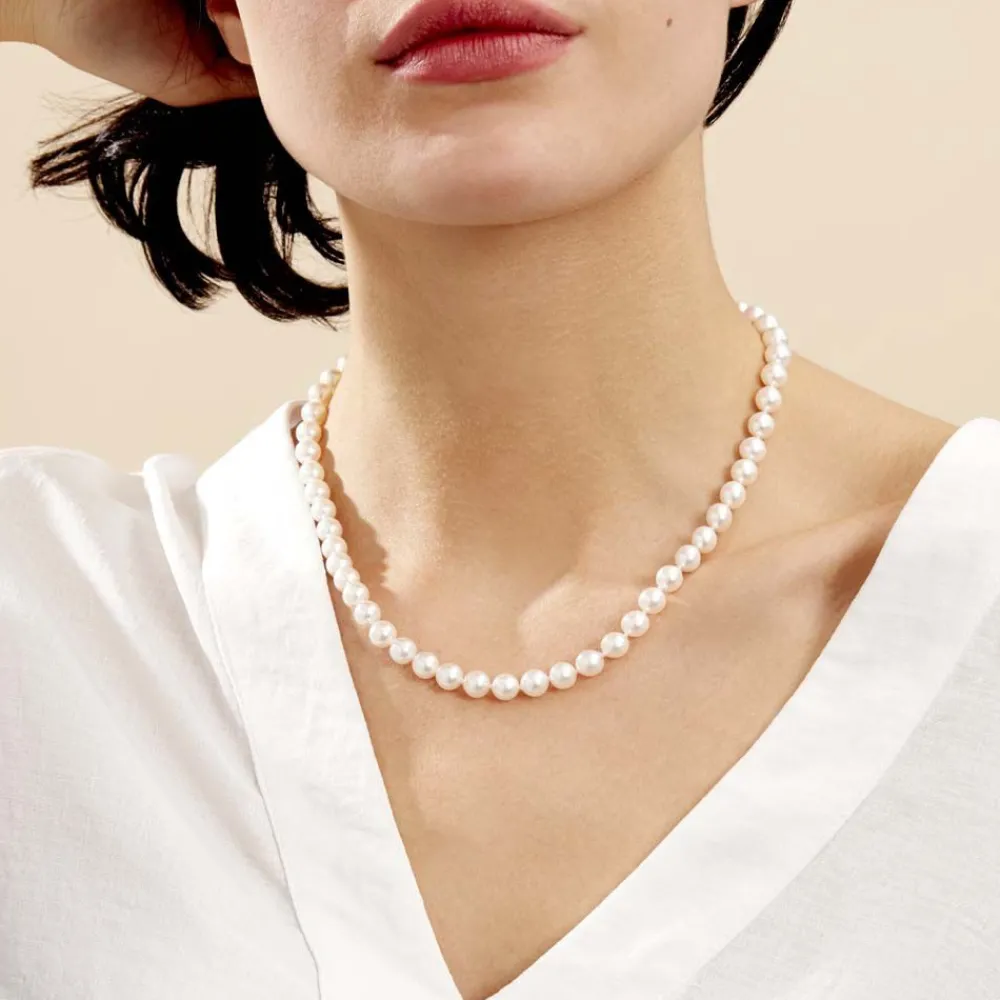 Marc Orian Colliers|Colliers Avec Pierres > Collier Ghisele Or Jaune Perle De Culture D'akoya
