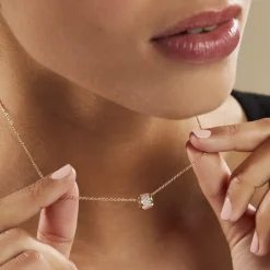 Collier Gia Plaqué Or Jaune Oxyde De Zirconium