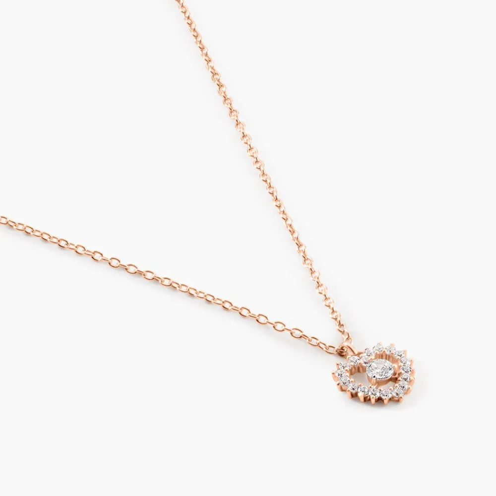 Marc Orian Colliers Fantaisie|Colliers > Collier Gino Argent Rose Oxyde De Zirconium