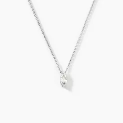 Collier Giulette Argent Blanc Oxyde De Zirconium