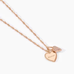 Marc Orian Colliers Fantaisie|Colliers > Collier Gloria Argent Rose Oxyde De Zirconium