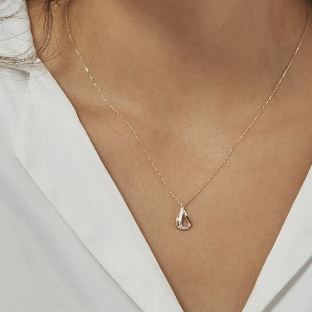 Marc Orian Colliers Diamant|Colliers > Collier Goccie Or Jaune Diamant