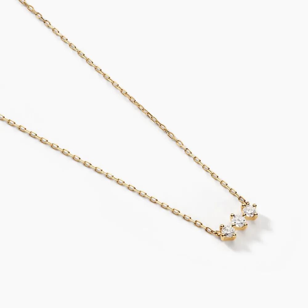 Marc Orian Colliers Diamant|Colliers > Collier Graziano Or Jaune Diamant Synthétique