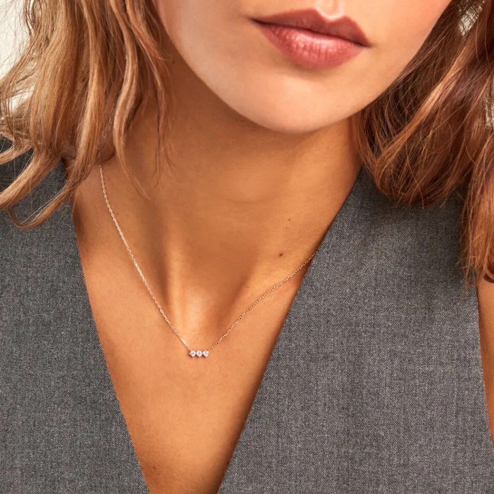 Marc Orian Colliers Diamant|Colliers > Collier Graziano Or Jaune Diamant Synthétique