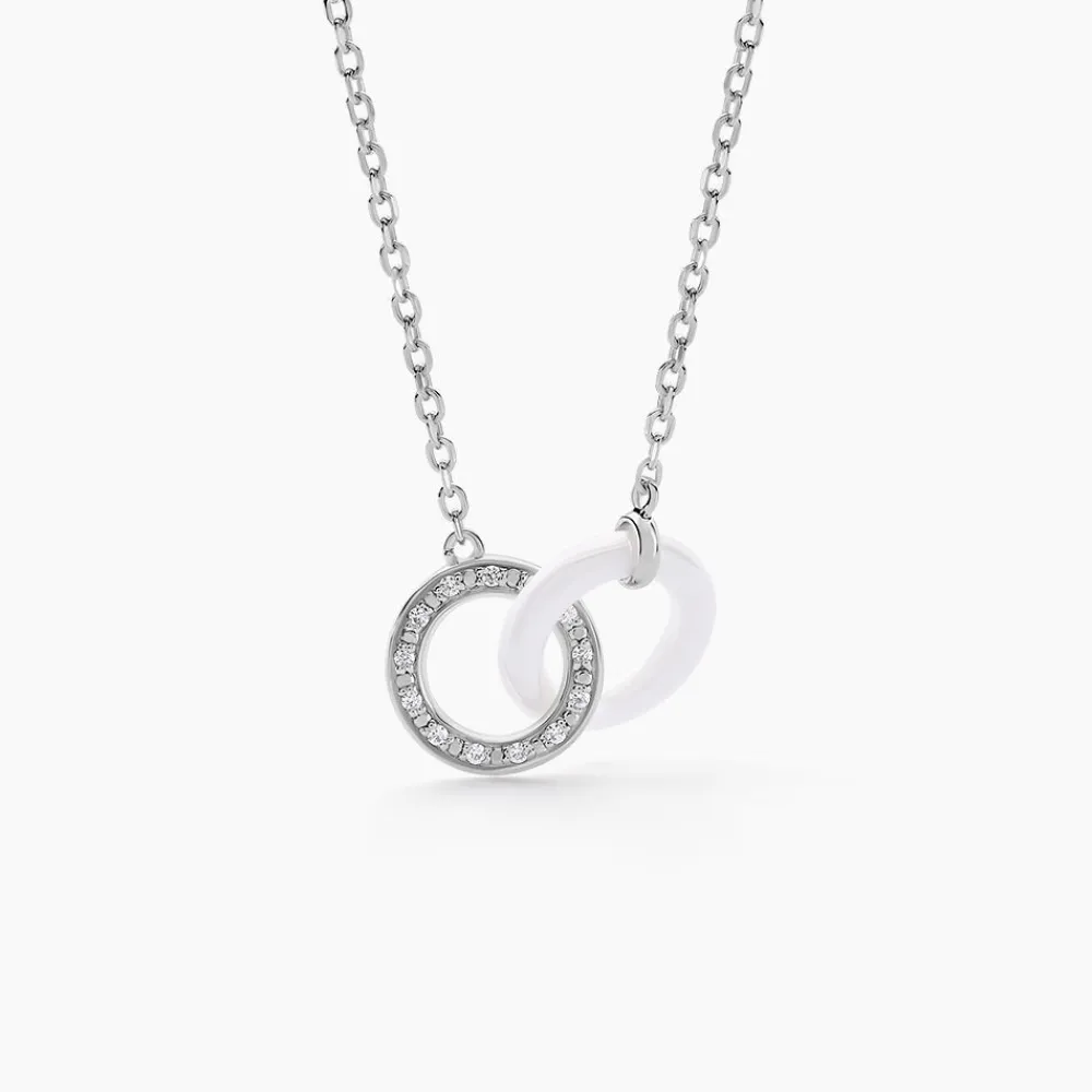 Marc Orian Colliers Fantaisie|Colliers > Collier Grizzel De Zirconium argent blanc oxyde