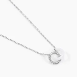Marc Orian Colliers Fantaisie|Colliers > Collier Grizzel De Zirconium argent blanc oxyde
