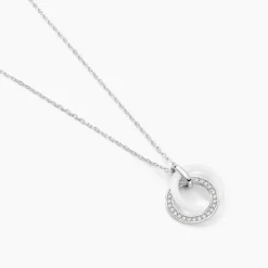 Collier Grizzel Argent Blanc Oxyde De Zirconium