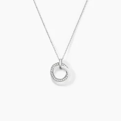 Collier Grizzel Argent Blanc Oxyde De Zirconium