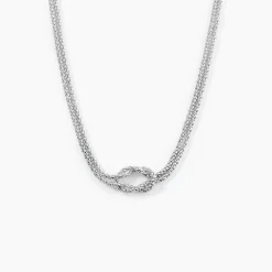 Marc Orian Colliers|Colliers Argent > Collier Haria Argent Blanc