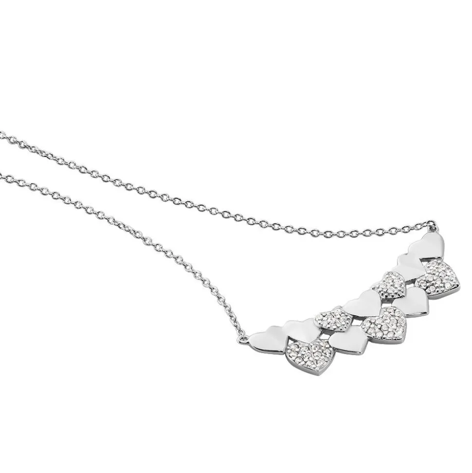 Collier Haylee Argent Blanc Oxyde De Zirconium