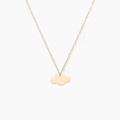 Collier Helenia Nuage Gravable Or Jaune