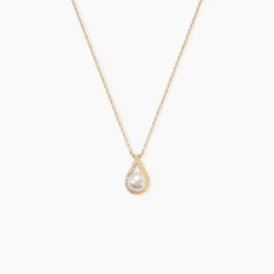 Marc Orian Parures De Mariage|Colliers > Collier Helin Or Jaune Perle De Culture Et Oxyde De Zirconium