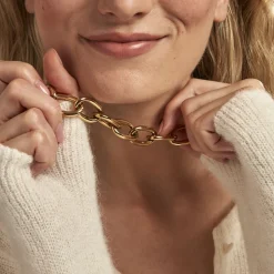 Collier Hennie Acier Doré