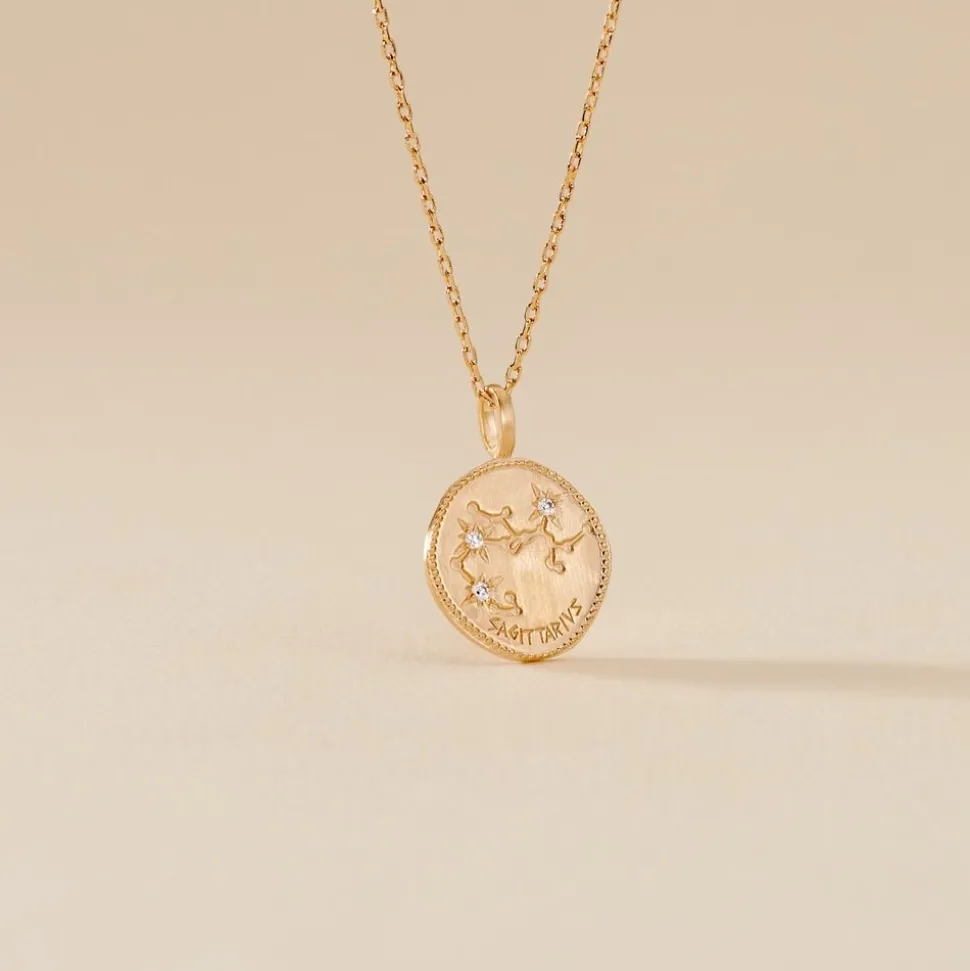Collier Iago Plaqué Or Oxydes De Zirconium