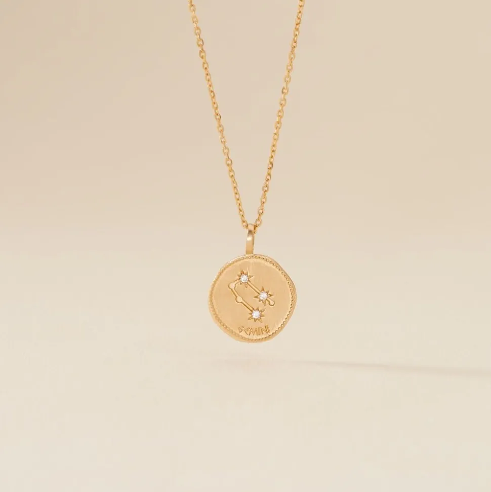 Collier Iago Plaqué Or Oxydes De Zirconium
