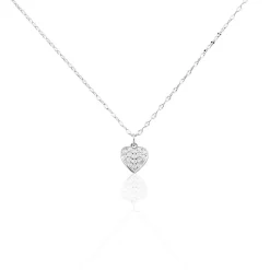 Collier Idan Argent Blanc Oxyde De Zirconium