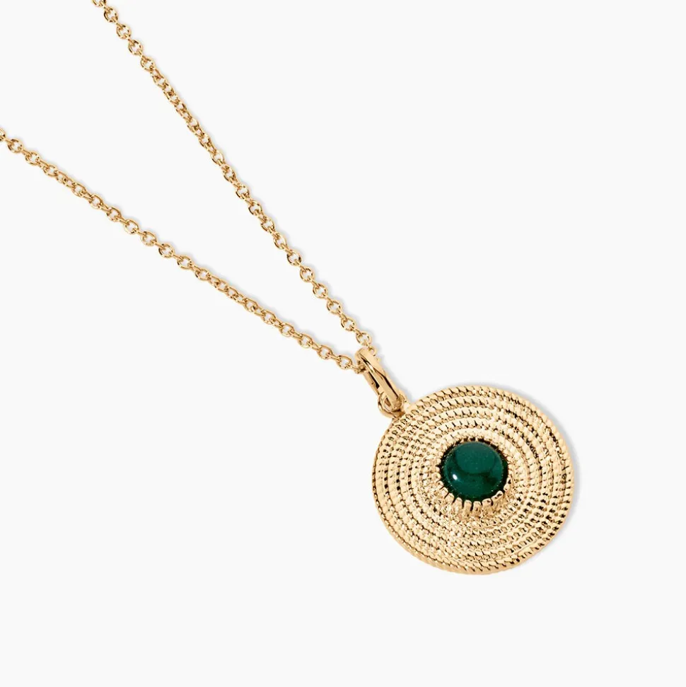 Collier Ilia Plaqué Or Jaune Verre