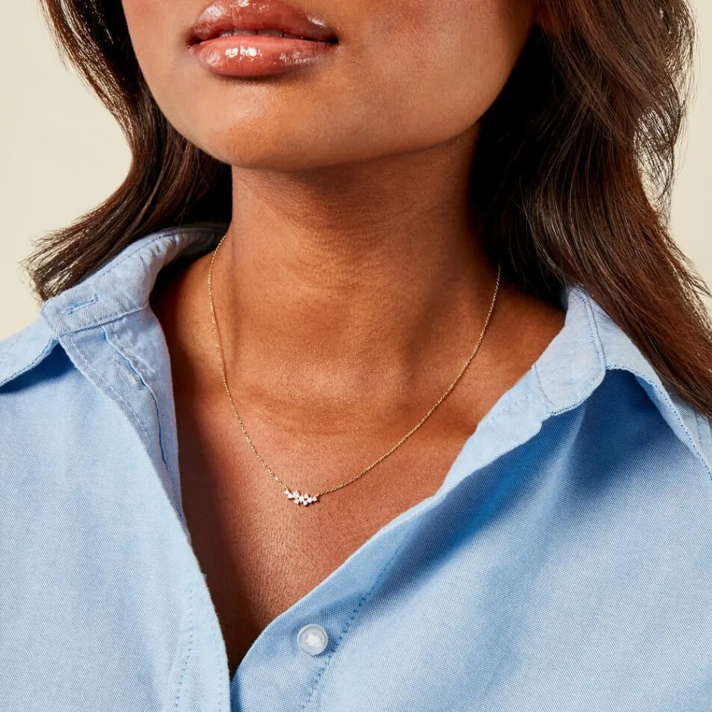Marc Orian Colliers|Colliers Avec Pierres > Collier Illumia Or Jaune Oxyde De Zirconium